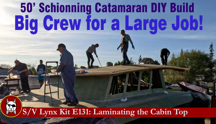 Laminating the Cabin Top
