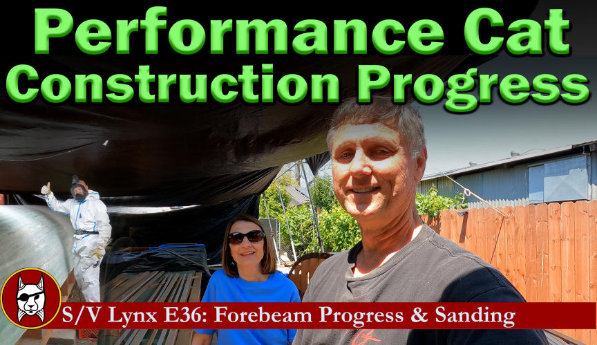 Forebeam Progress and Sanding the Canoe