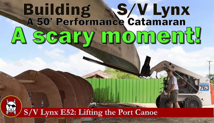 Lifting the Port Canoe