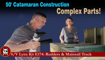 Rudders and Mainsail Track